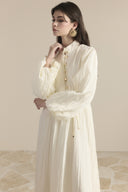Asymmetrical Ruffled Pleated Dress