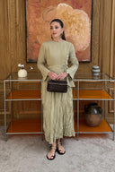 Asymmetric Linen Skirt Set