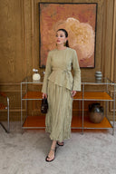 Asymmetric Linen Skirt Set