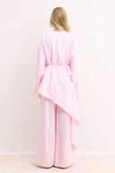 Asymmetric Belted Trouser Set