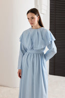 Audrey Wide Neck Lace Dress