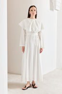 Audrey Wide Neck Lace Dress