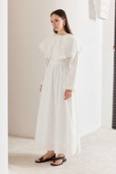 Audrey Wide Neck Lace Dress