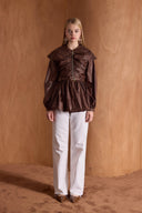 Aurelia Balloon Half-Zip Rain Jacket