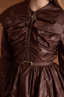 Aurelia Balloon Half-Zip Rain Jacket