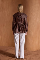 Aurelia Balloon Half-Zip Rain Jacket