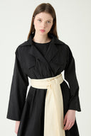 Austin Garnished Shirt Collar Dress