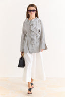 Striped Ruffled Shirt
