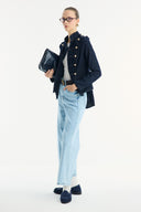 Straight-Leg Pocketed Jeans
