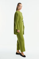 Benetti Waist-Belted Trouser Set