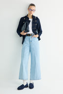 Straight-Leg Pocketed Jeans