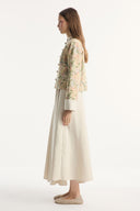 Floral Pattern Jacket and Skirt Set
