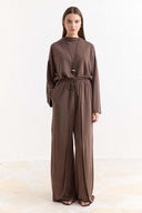 Piped Sash Basic Trouser Set