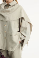 Shawl Collar Detailed Pant Suit