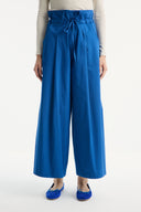 Wide Leg Cotton Trousers