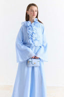 Collar Ruffle Detail Dress