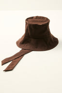 Bucket Hat with Tie Detail