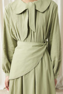 Tie-Neck Detail Voile Set