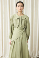 Tie-Neck Detail Voile Set