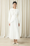 Tie-Neck Detail Voile Set