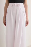 Linen Trousers with Tie-Detail