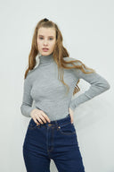 Turtleneck Sweater - Grey