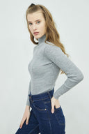 Turtleneck Sweater - Grey