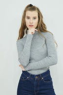 Turtleneck Sweater - Grey