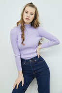 Turtleneck Sweater - Lilac
