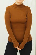 Fisherman Turtleneck Sweater - Cinnamon