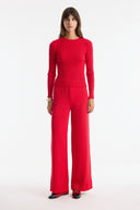 Pella Knit Poncho and Trousers Set