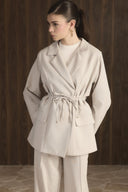 Belted Blazer Suit