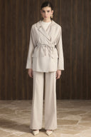 Belted Blazer Suit