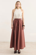 Elastic Waist Skirt