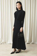 Waist-Pleated Sendy Dress