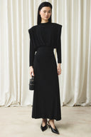 Waist-Pleated Sendy Dress