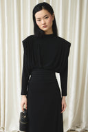 Waist-Pleated Sendy Dress