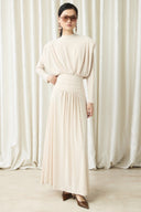 Waist Pleated Sendy Dress