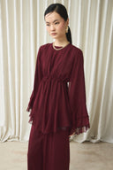 Waist-Tunnel Chiffon Set