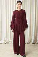 Waist-Tunnel Chiffon Set