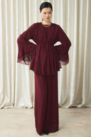 Waist-Tunnel Chiffon Set