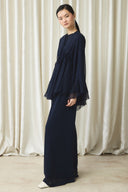 Waist-Detailed Chiffon Set