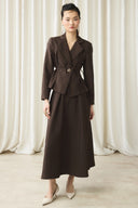Fitted Jacket and Skirt Suit