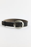 Bellini Oval Buckle Leather Belt