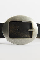 Bellini Oval Buckle Leather Belt
