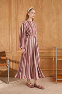 Bernadette Pleated Textured Dress