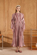 Bernadette Pleated Textured Dress