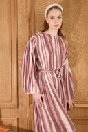 Bernadette Pleated Textured Dress