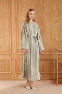 Bernadette Pleated Textured Dress