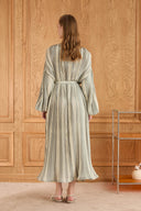 Bernadette Pleated Textured Dress